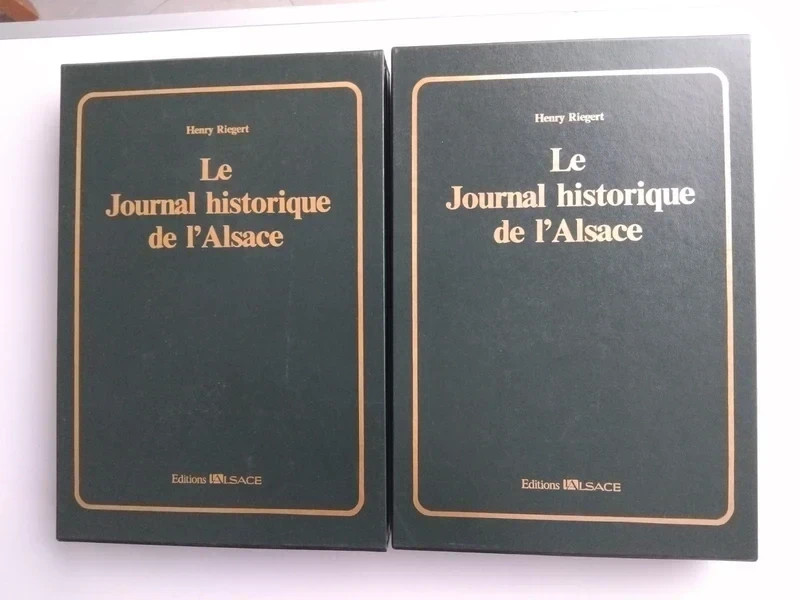 2 coffrets (6 grands livres) Le journal historique de l’alsace