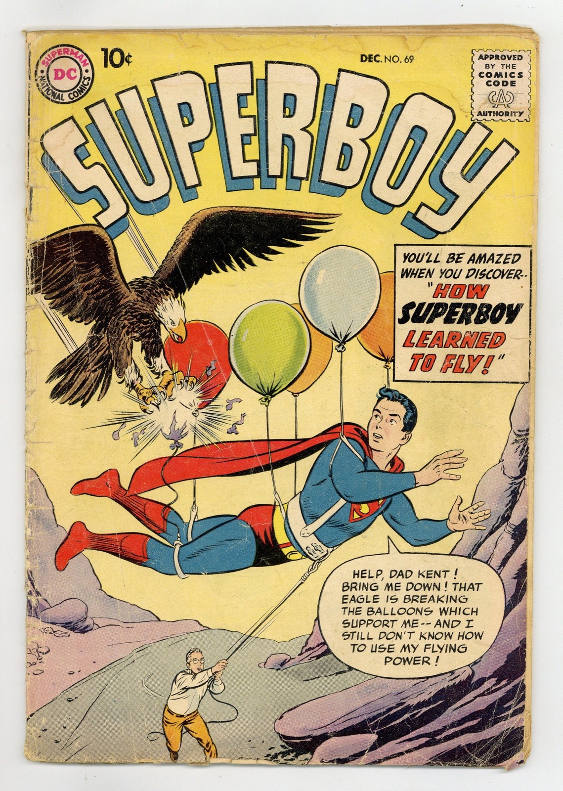 Superboy #69 GD 2.0 1958