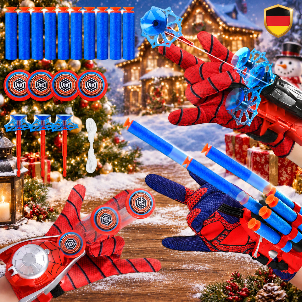 Spiderman Dart Shooter Guanto Nerf Web Launcher Spiderman Costume Giocattolo