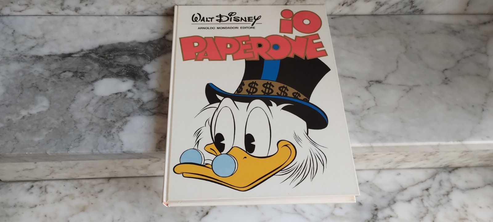 TOPOLINO CARTONATO A COLORI CON CONTROCOPERTINA IO PAPERONE MISURA CM 35 X CM 26