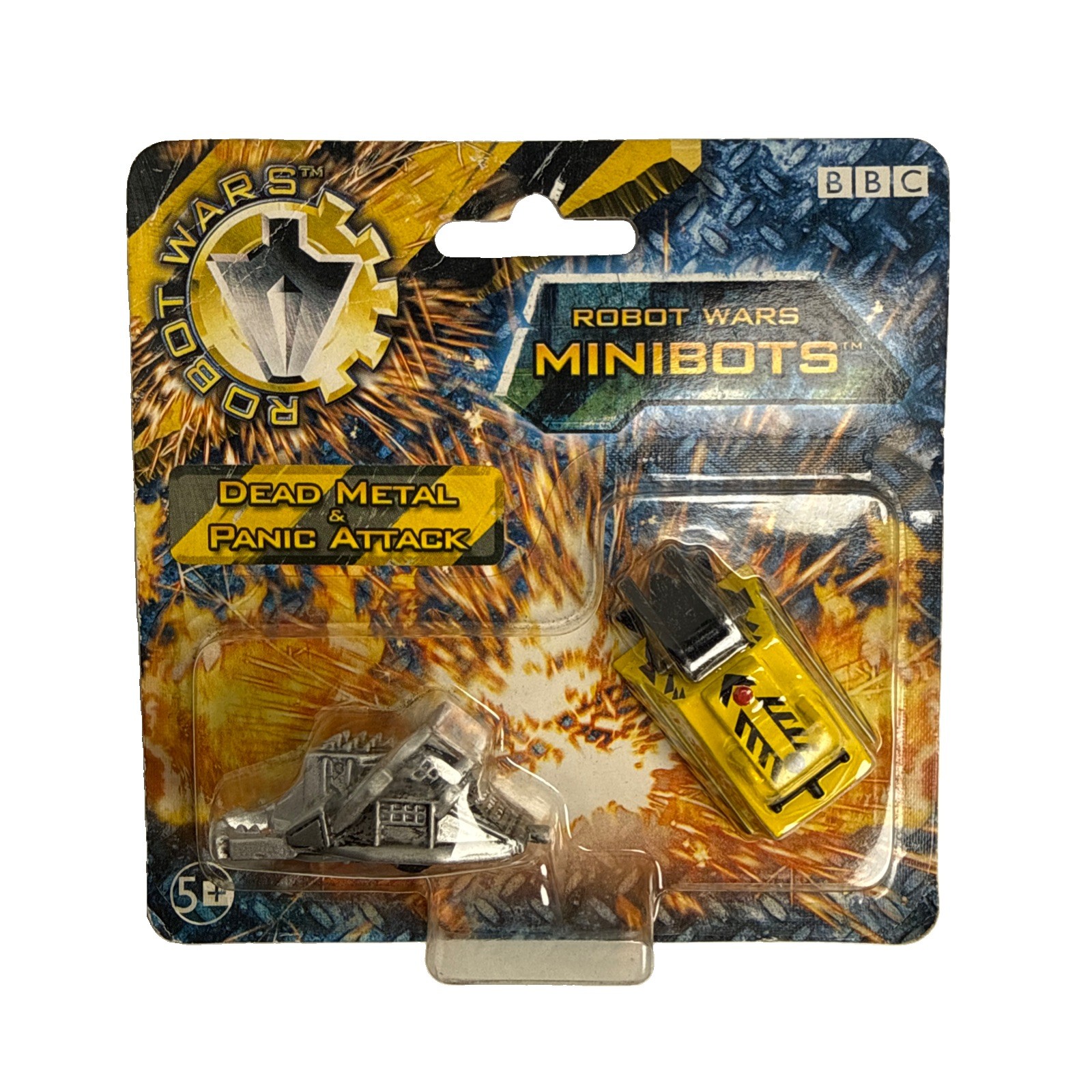 Vintage New BBC Robot Wars Minibots Die Cast Dead Metal & Panic Attack