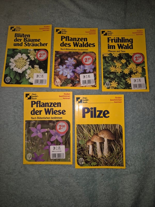 5x Vintage BLV Bestimmungsbücher Natur/Pflanzen