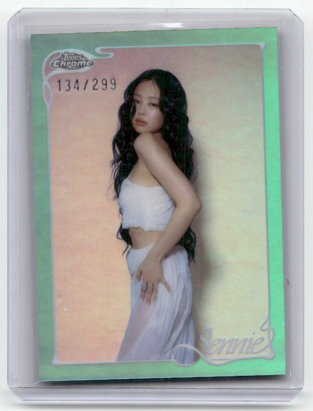 2026 Topps Chrome x Jennie Collection - Jennie #9 - Aqua Refractor 134/199