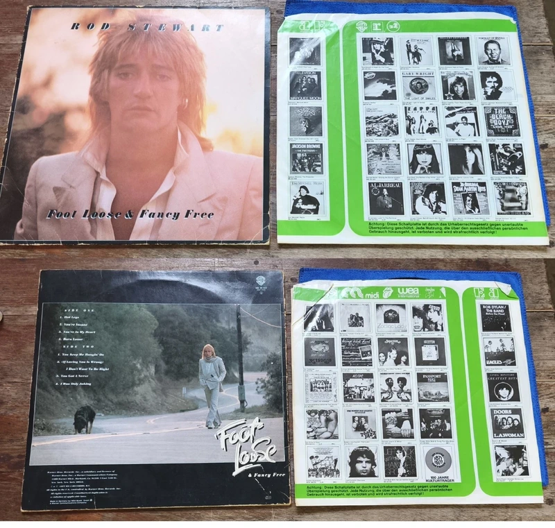 Konvolut Vinyl Rod Stewart 4 * LP / 3 * Single