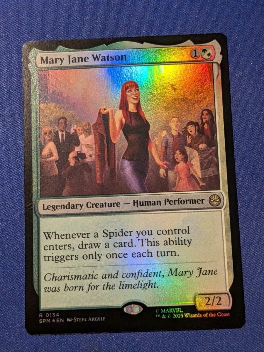 Mary Jane Watson Foil Marvel's Spider-Man #134 quasi nuovo MTG