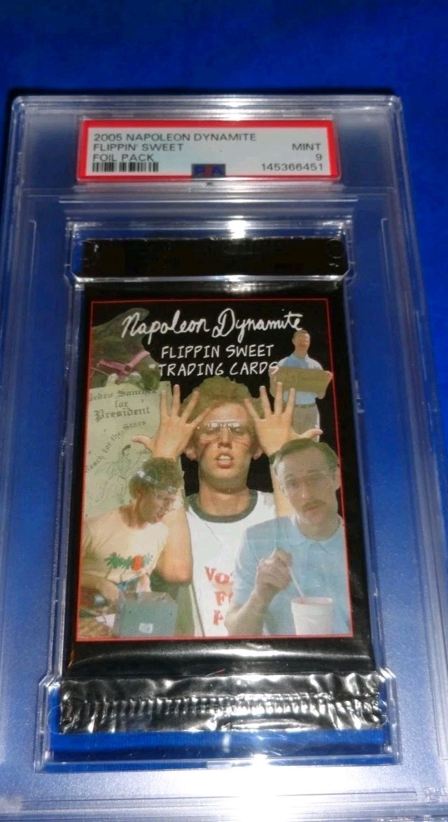Napoleon Dynamite Flippin' Sweet Foil Pack Classificato PSA 9 COME NUOVO! POP 1