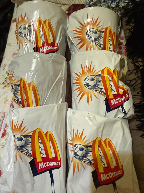 Vasos plástico colección FIFA mcdonalds