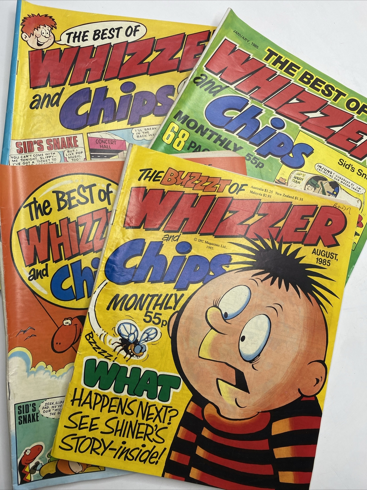 4 x The Best Of Whizzer And Chips Monthly - Bundle / Job Lot  - 1984 - 1985