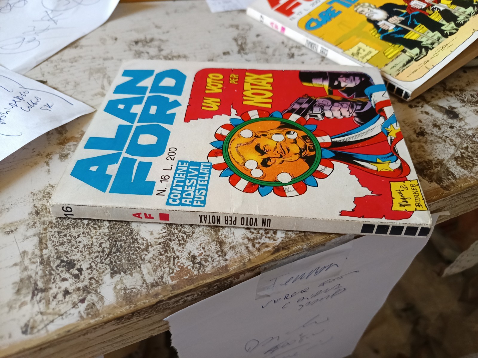 ALAN FORD N. 16 ORIGINALE STATO MAI APERTO E MAI LETTO + GADGET ADESIVI