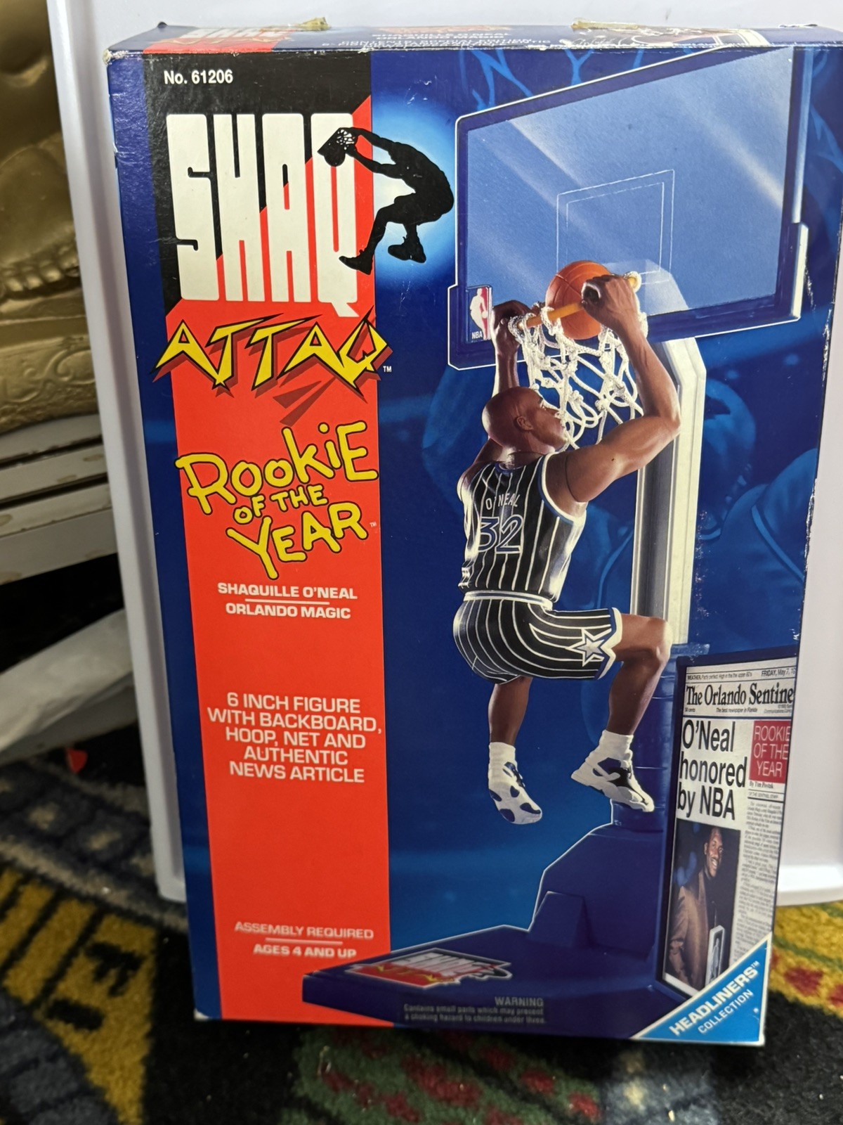 Shaquille O'Neal 1993 Shaq Attack Rookie dell'anno vintage