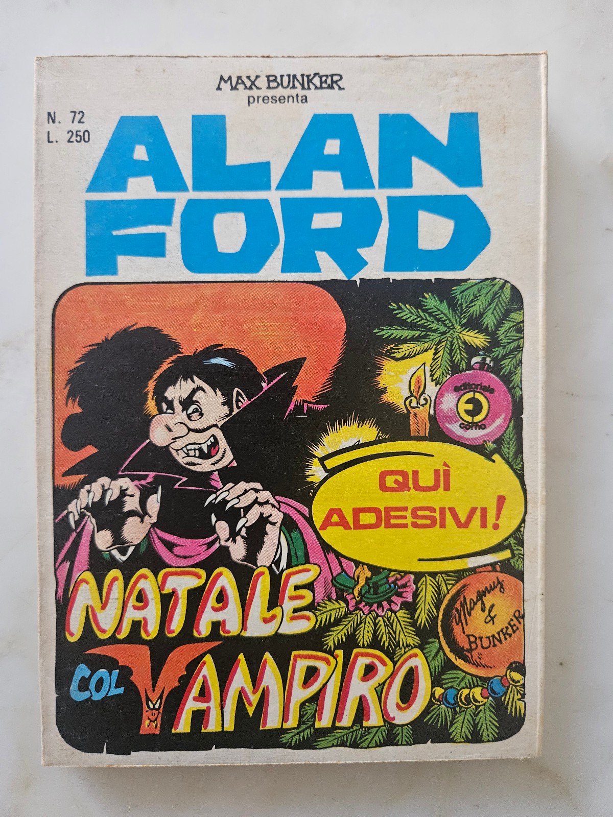 ALAN FORD  n.   72-73  - ed. Corno 1975 -  ottimo