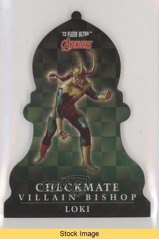 2022 Fleer Ultra Avengers Scacco matto Black Bishop Loki #CP-30 LEGGI vm9