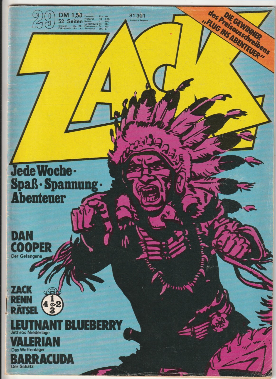 ✪ ZACK #29/1973, Corallo Editore COMICHEFT Z2