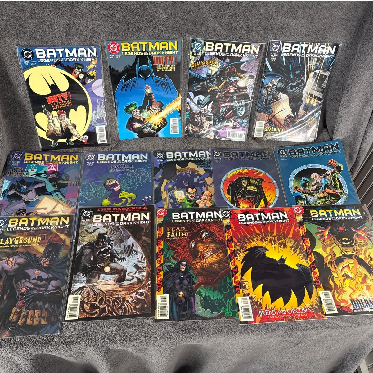 Batman Leggende del Cavaliere Oscuro lotto di 14 fumetti #105-118