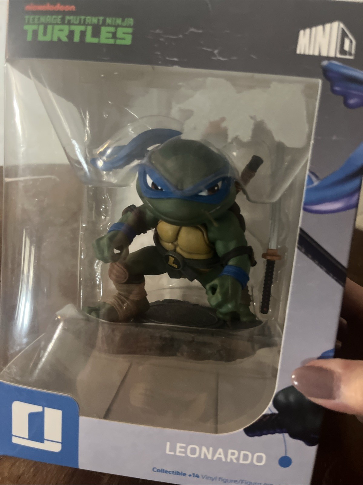 Iron Studios Teenage Mutant Ninja Turtles MiniCo Leonardo Figure NIB