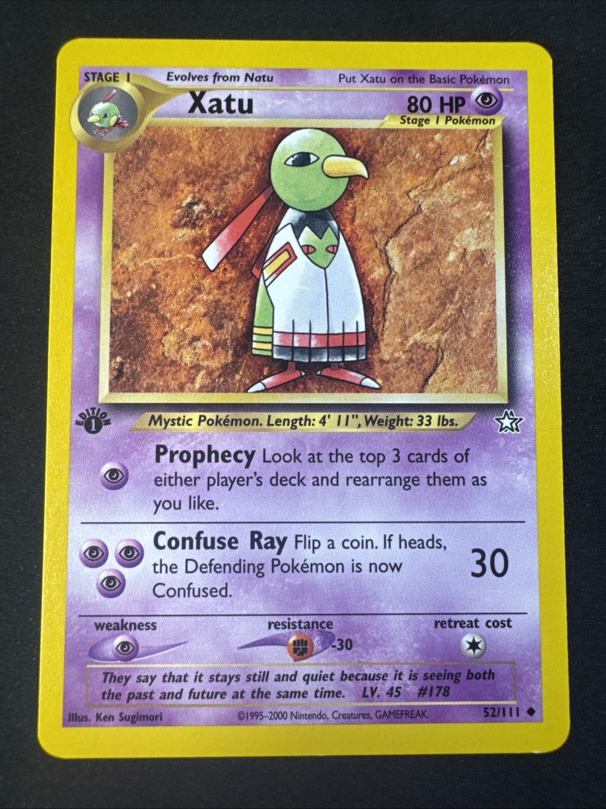 Xatu 52/111 Neo Genesis Regolare 1° Edizione Pokemon MJ