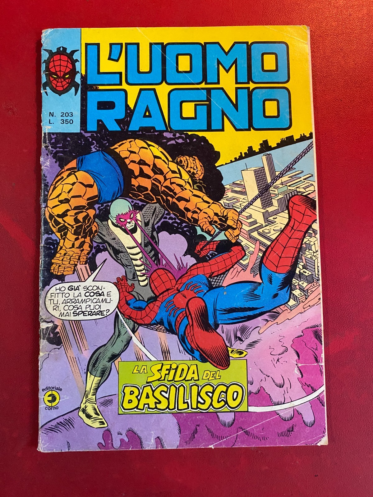 L'UOMO RAGNO n. 203 Ed. Corno (1978) Fumetto Marvel