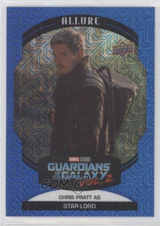 Upper Deck 2022 Marvel Allure Blue Line 3/35 come Star-Lord Chris Pratt #59 4et