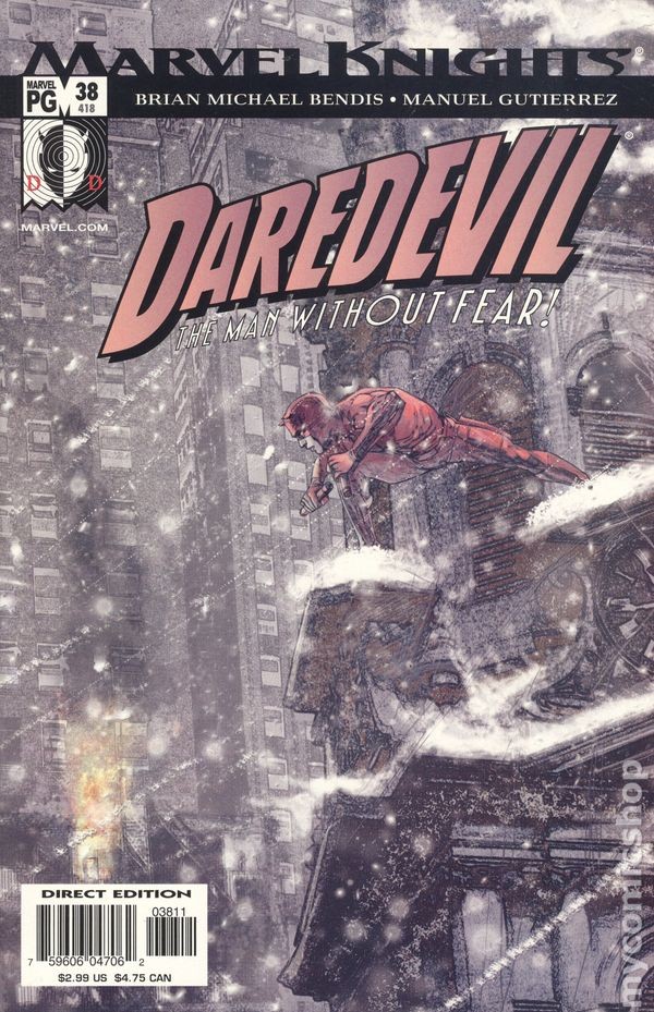 Daredevil #38 VF- 7.5 2002 Immagine Stock