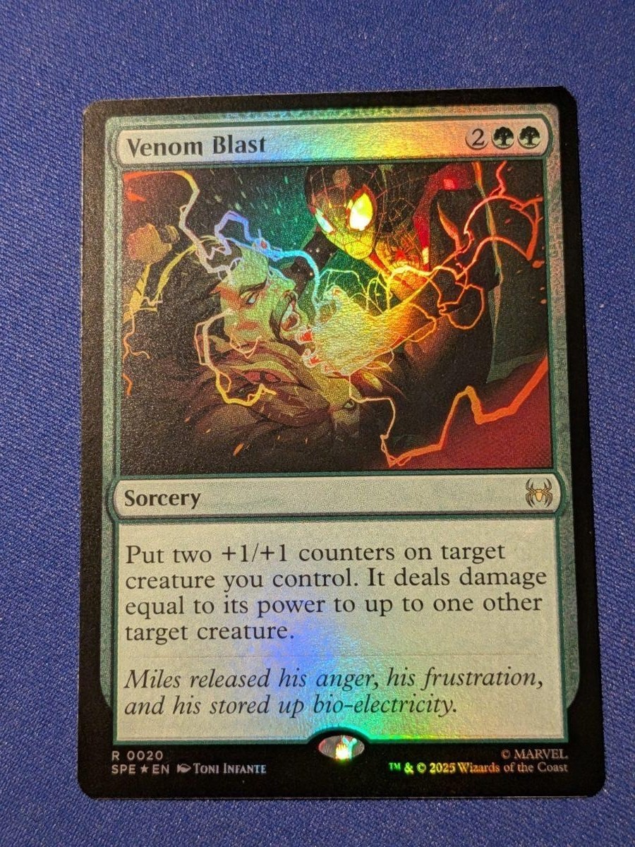 Venom Blast Foil Marvel's Spider-Man Eternal #20 quasi nuovo MTG
