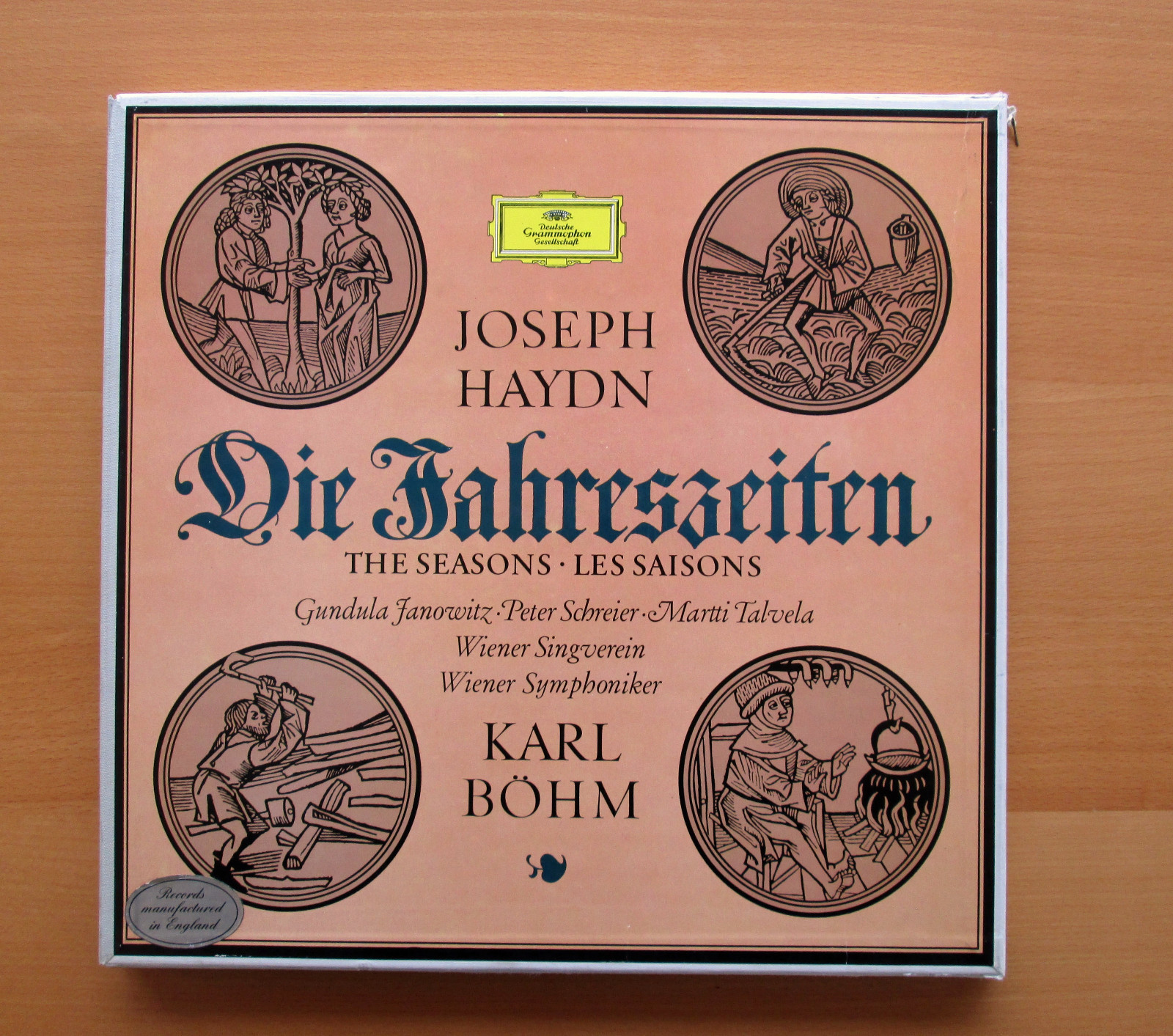 DG 2709 026 Haydn The Seasons Janowitz Karl Bohm Stereo 3xLP + booklet NM/EX