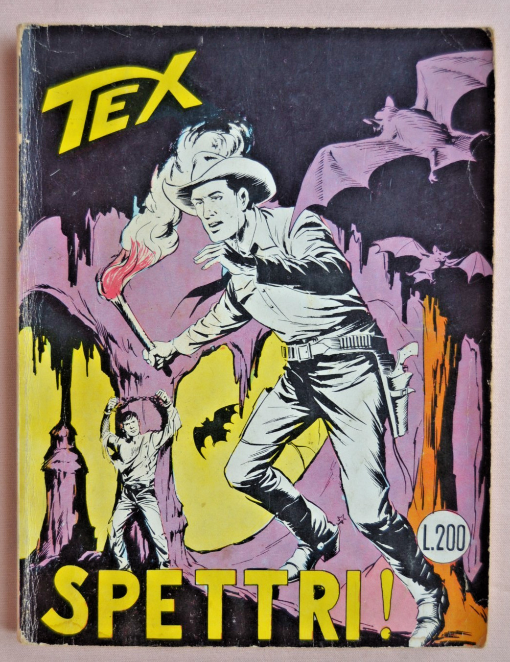 Tex 80. Spettri! L. 200. prima edizione. 1967 con allegato a colori