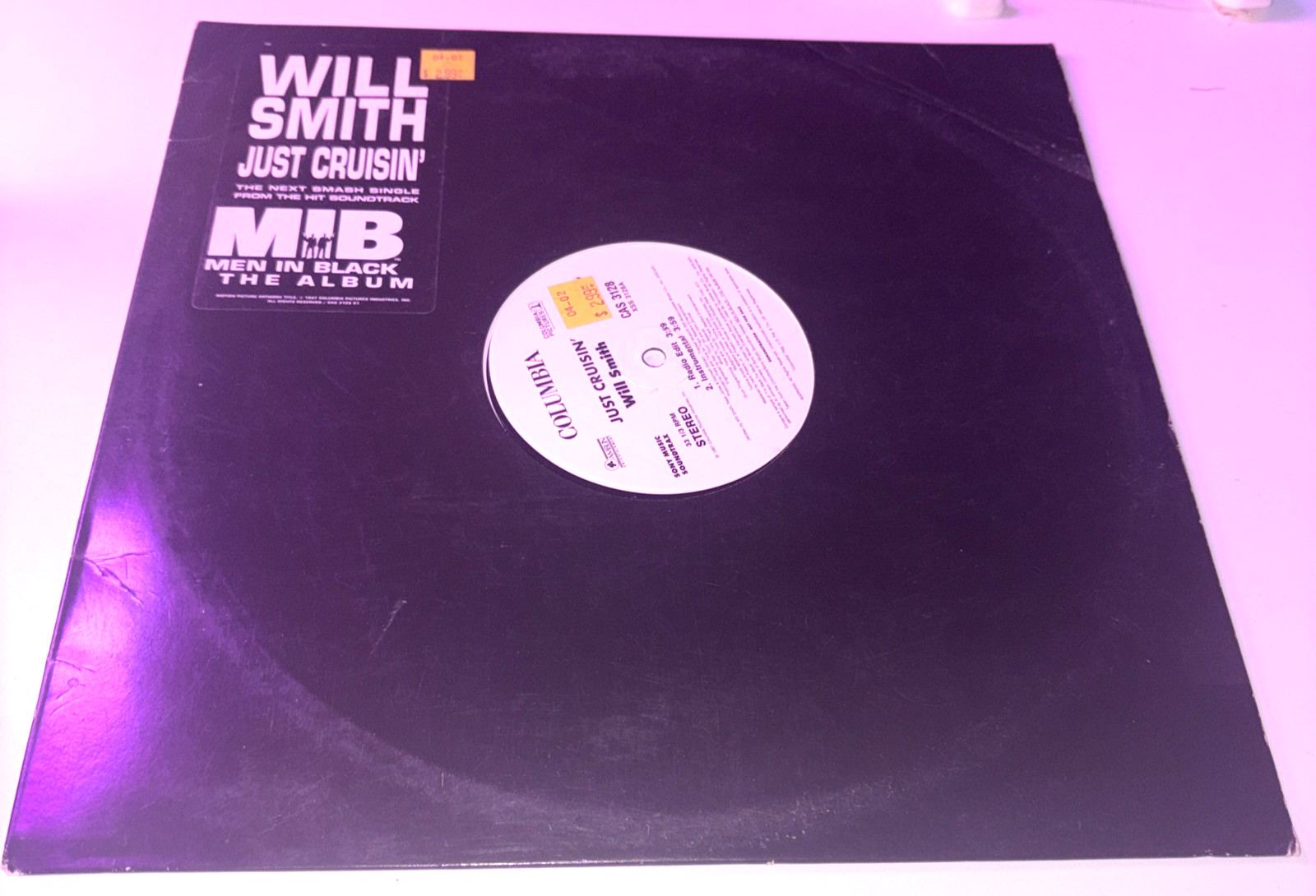 WILL SMITH - JUST CRUISIN' 12" Vinyl MIB Men in Black PROMO Fresh Prince EX