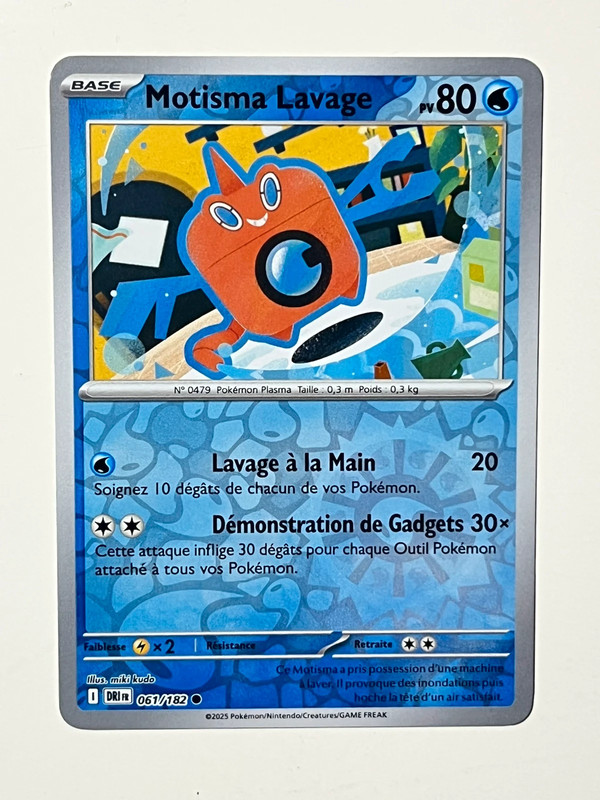 Carte Pokémon Motisma 80pv 061/182 reverse