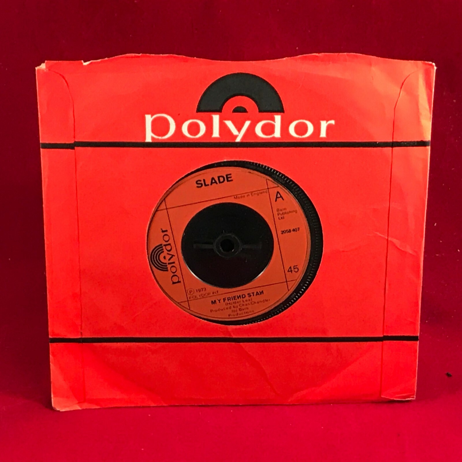 SLADE My Friend Stan 1973 UK 7" vinyl single Polydor 45 record Noddy Holder