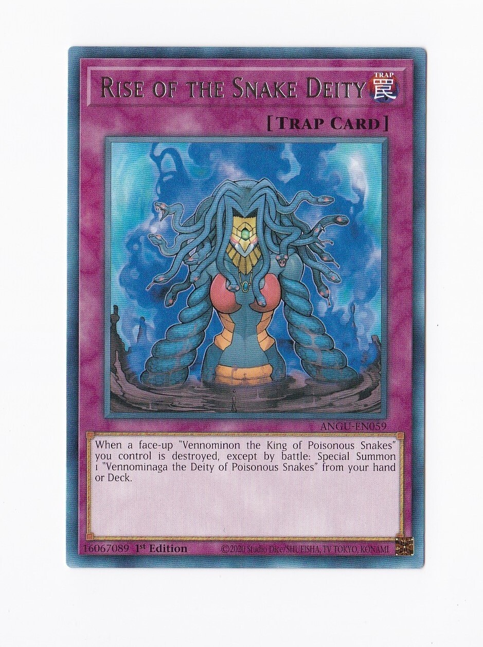 2020 Konami YuGiOh! 1st Edition - Rise Of The Snake Deity ANGU-EN059