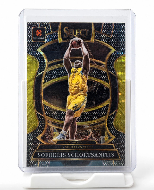 Sofoklis Schortsanitis Concourse Black Snakeskin Pulsar Prizm FOTL 1/1 Maccabi Rapyd Tel Aviv