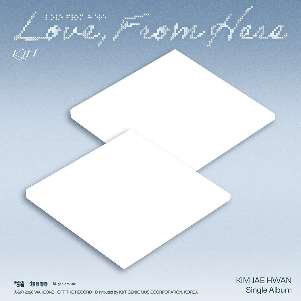 KIM JAE HWAN [LOVE, FROM HERE] Single Album CD-R+20 Photo+2 Poster+Card+Sticker