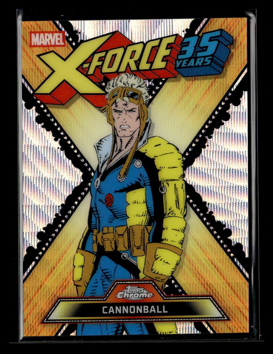 2026 Topps Chrome Marvel Comics Cannonball #XF-04 X-Force 35° anniversario