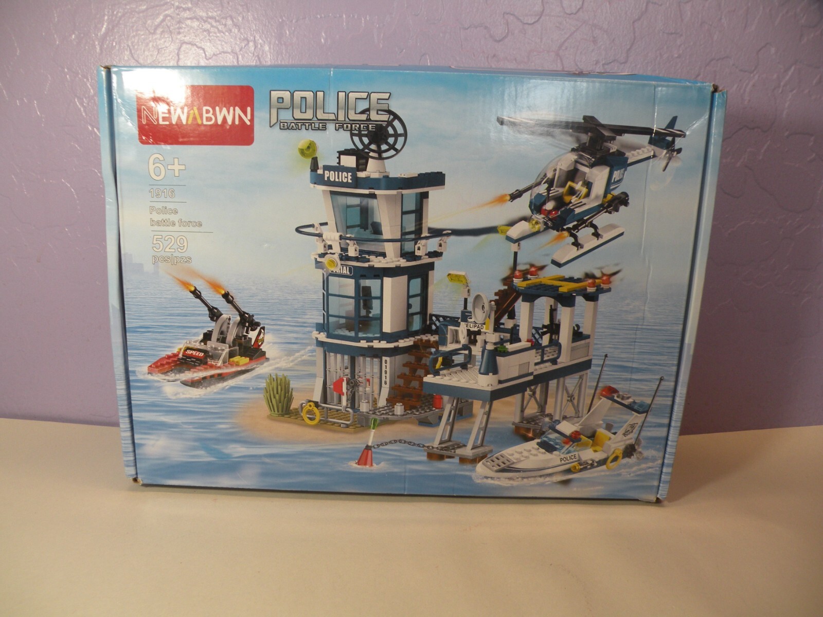 Newabwn Police Battle Force Prison Break 529 Pcs Building Block Set Sealed