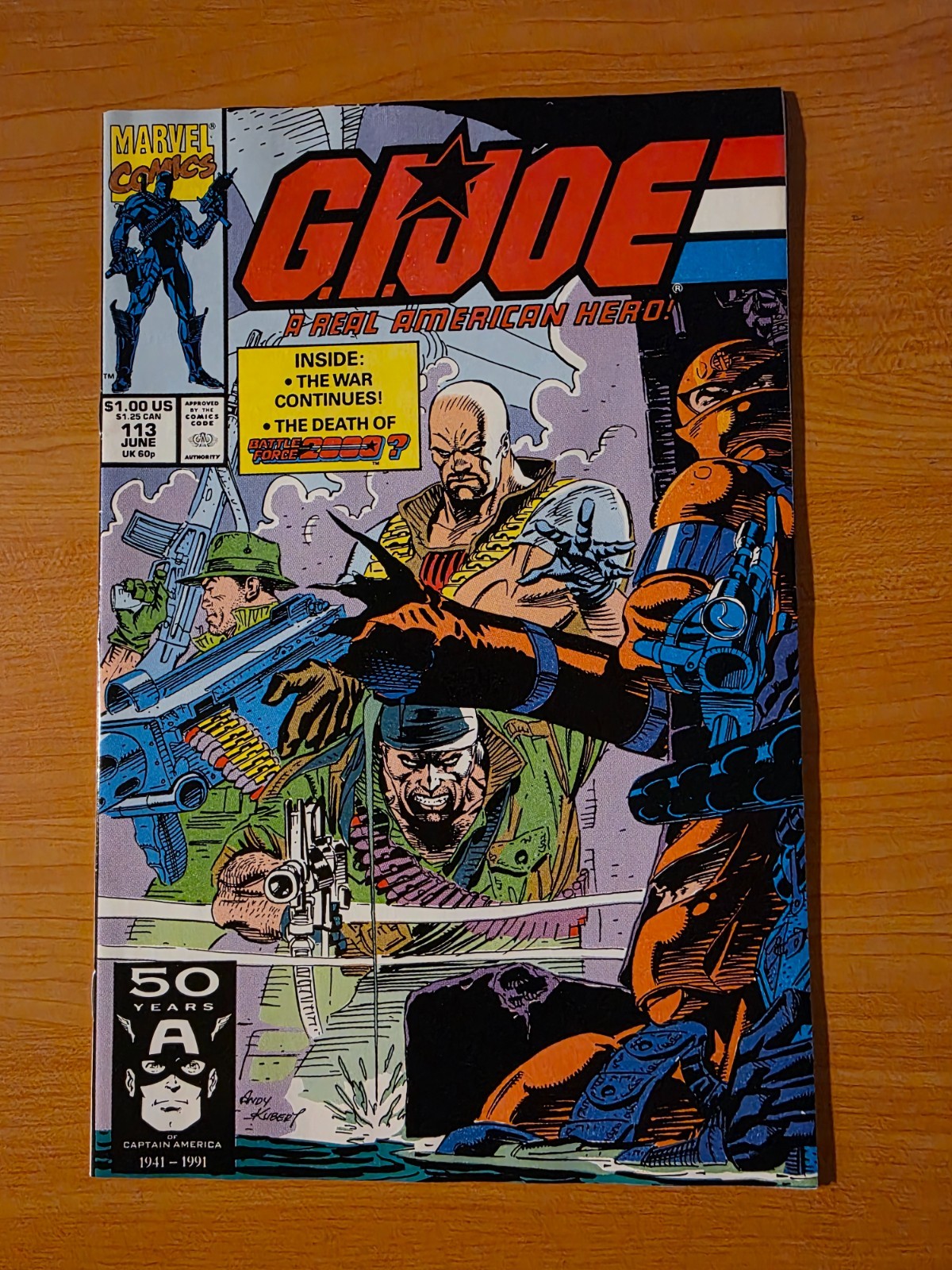G.I. Joe: A Real American Hero #113 Direct Market Edition ~ quasi nuovo ~ 1991