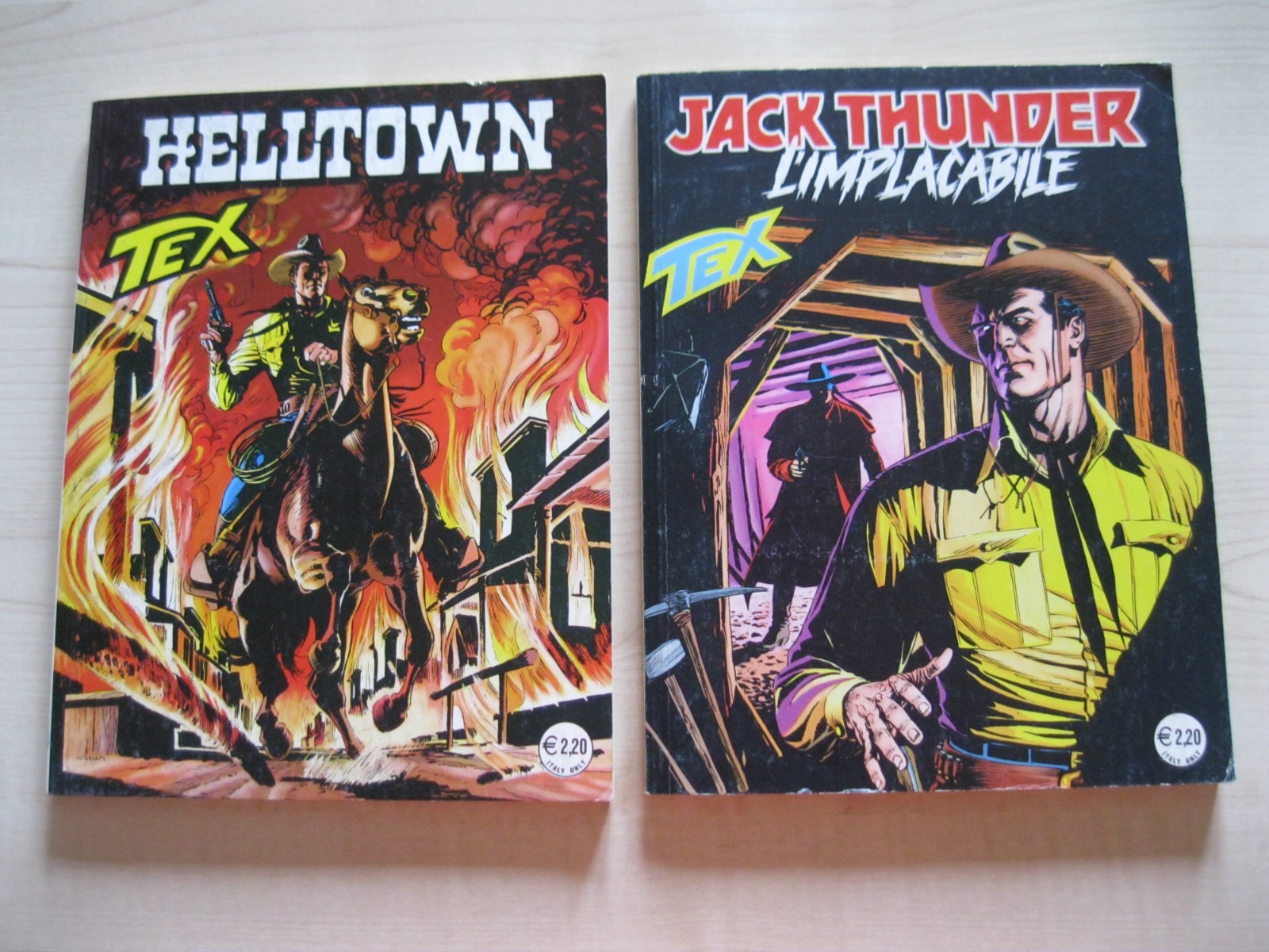 TEX N. 464 E 465 - "HELLTOWN" E "JACK THUNDER L'IMPLACABILE" - BONELLI - 2002