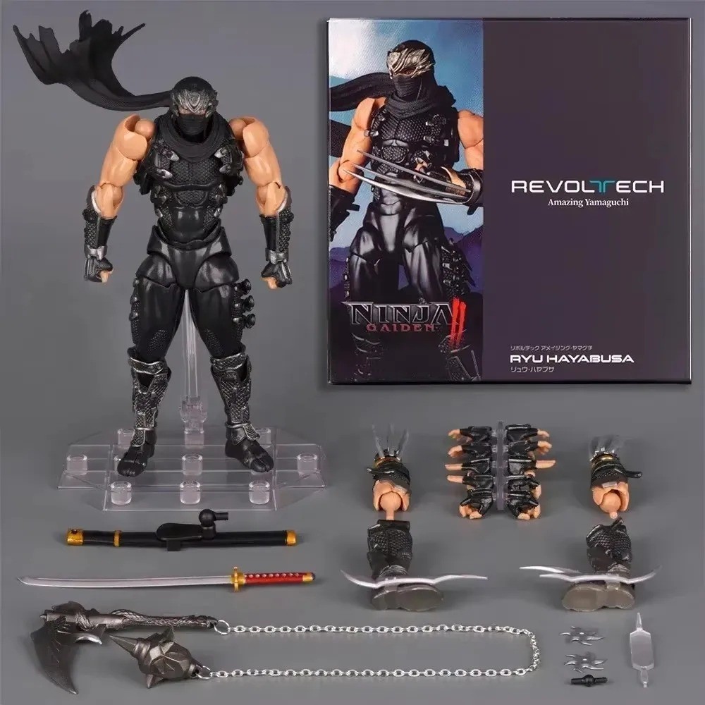 Ninja Gaiden 2 Ryu Hayabusa 6" Action Figure Revoltech Amazing Yamaguchi Toys
