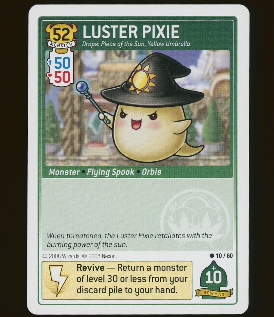 Maplestory iTCG OMG! Bosses - Carta Mostro Luster Pixie 10/60 - WOTC 2008