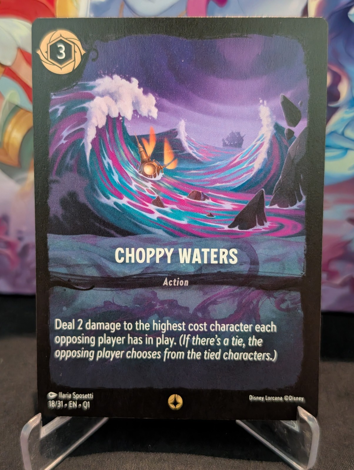 Choppy Waters None Illumineer's Quest: Deep Trouble 18/31 Disney Lorcana quasi nuovo