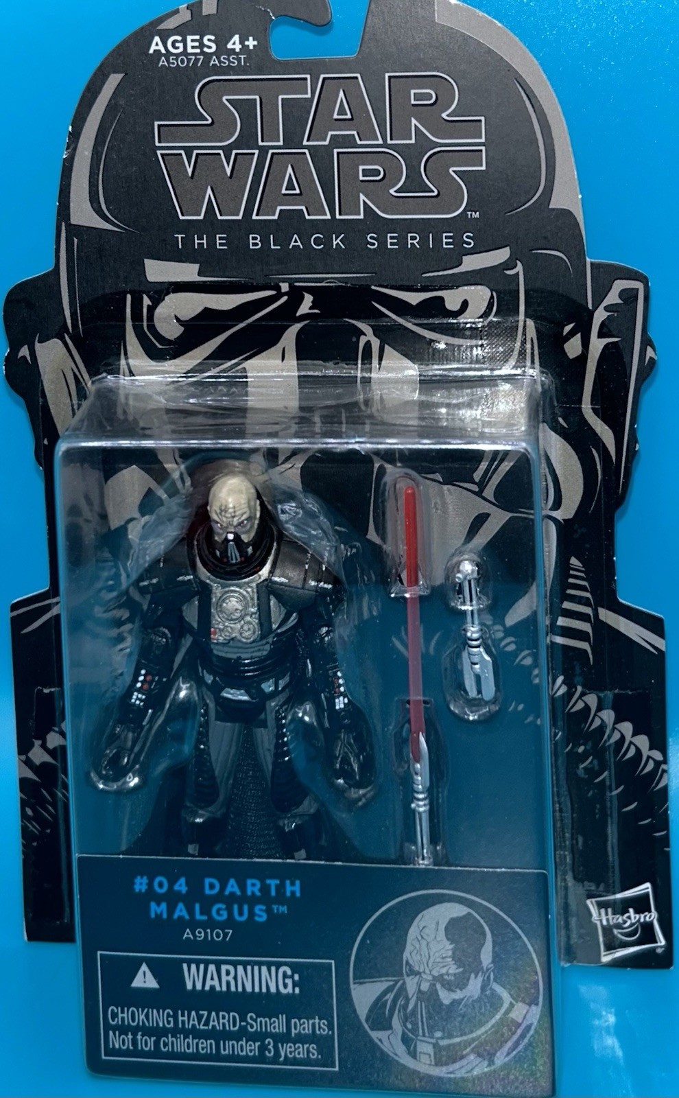 Figurina Darth Malgus Star Wars serie nera 3,75" #04 Hasbro NUOVA