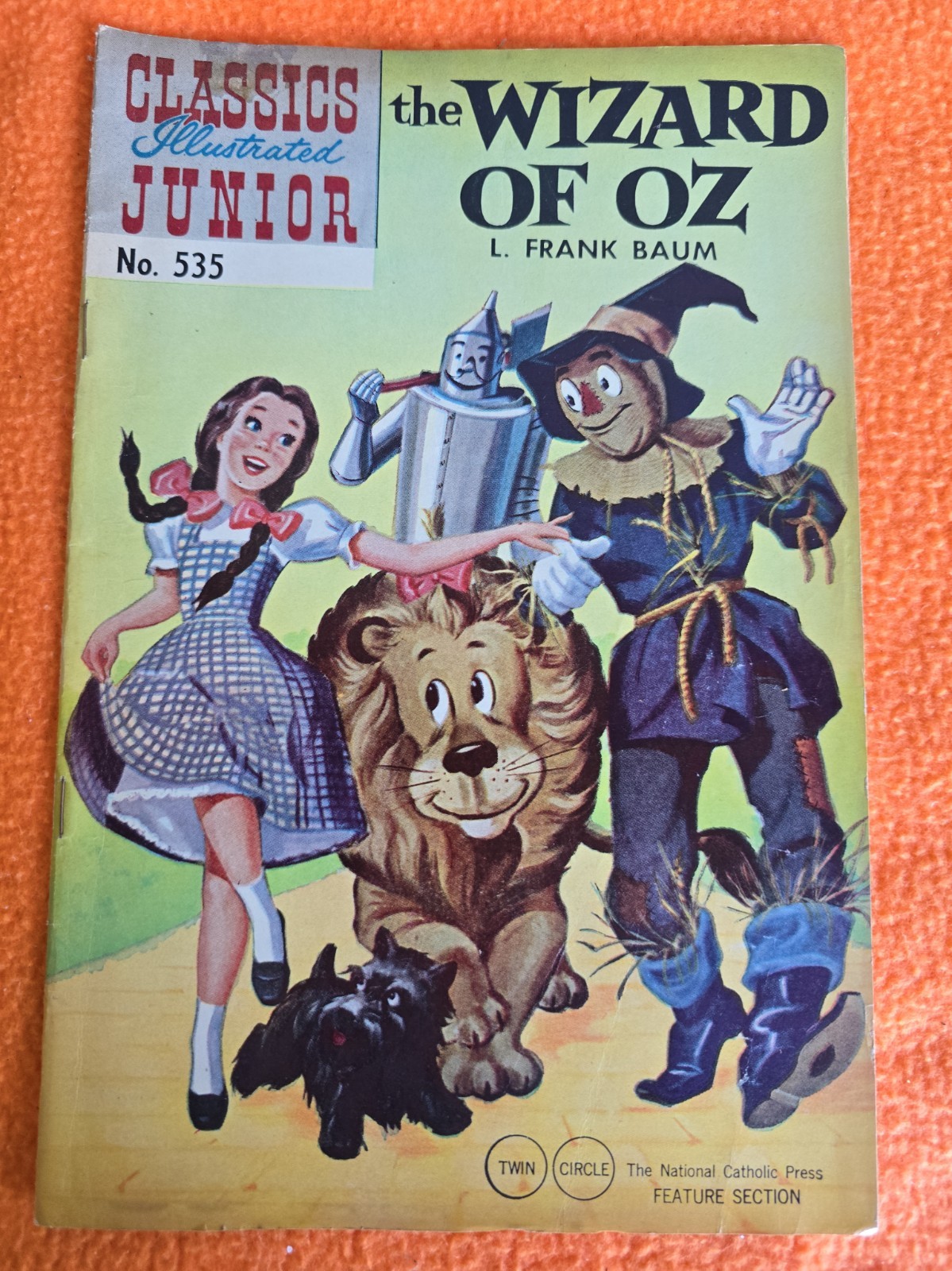 Classics Illustrated Junior #535 Wizard of Oz Silver Age Comic Book Feb. 1957