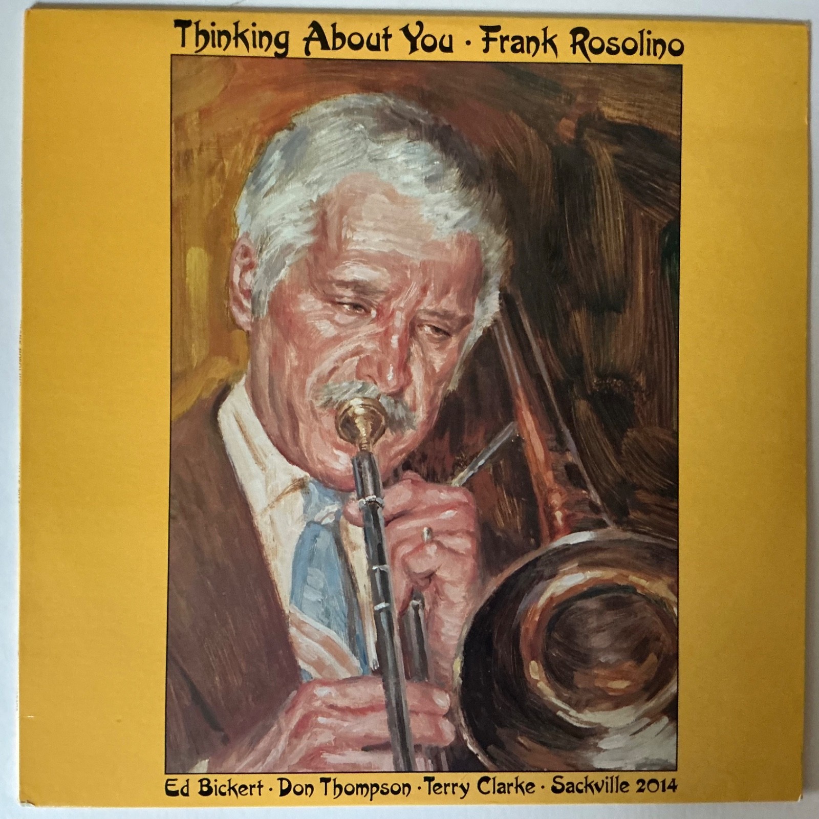 FRANK ROSOLINO  "THINKING ABOUT YOU" VINYL LP RECORD (SACKVILLE)
