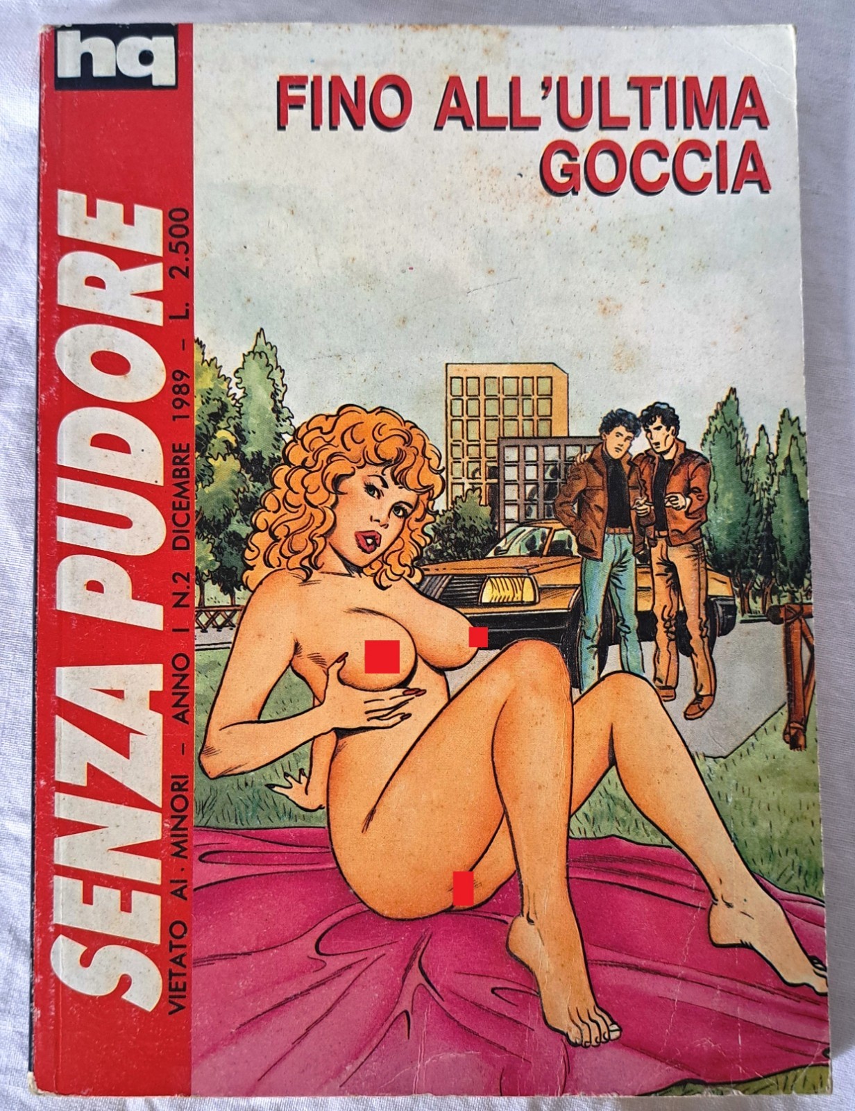 Fumetto Erotico Raro  “SENZA PUDORE”  ANNO I n. 2 - BLUE PRESS 1989