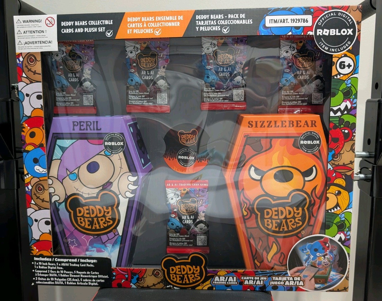 Deddy Bears Peril Sizzlerbear, Roblox Digital, 5 carte AR & AI Pack NUOVE escluse