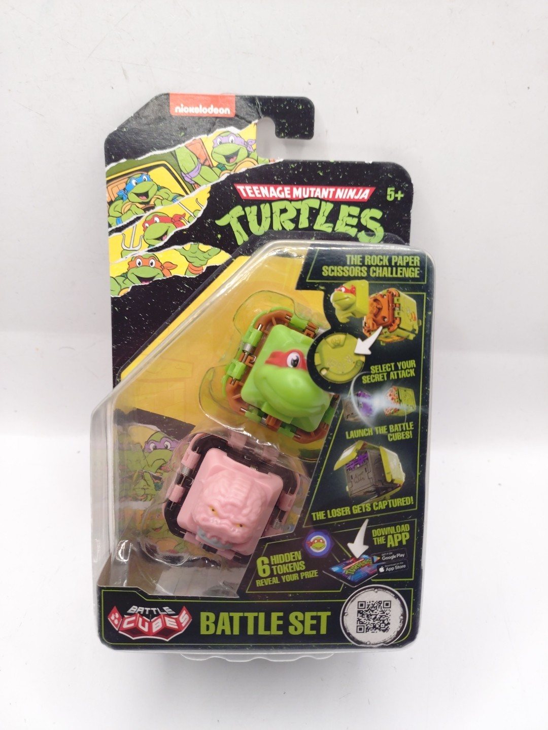 Teenage Mutant Ninja Turtles Battle Cubes Battle Set - Confezione da 2 Raphael V Krang