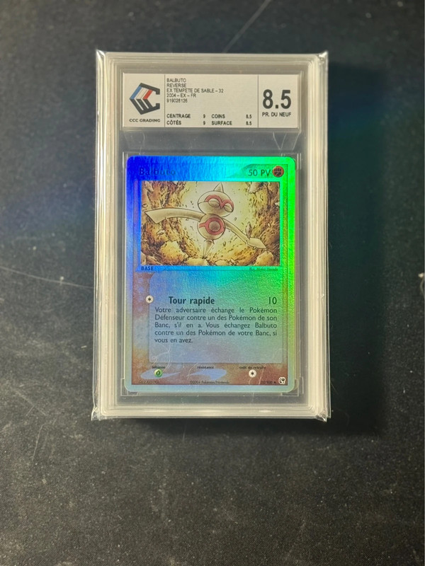 Balbuto Reverse 32/100 CCC 8.5 Carte Pokémon FR EX Tempête de Sable