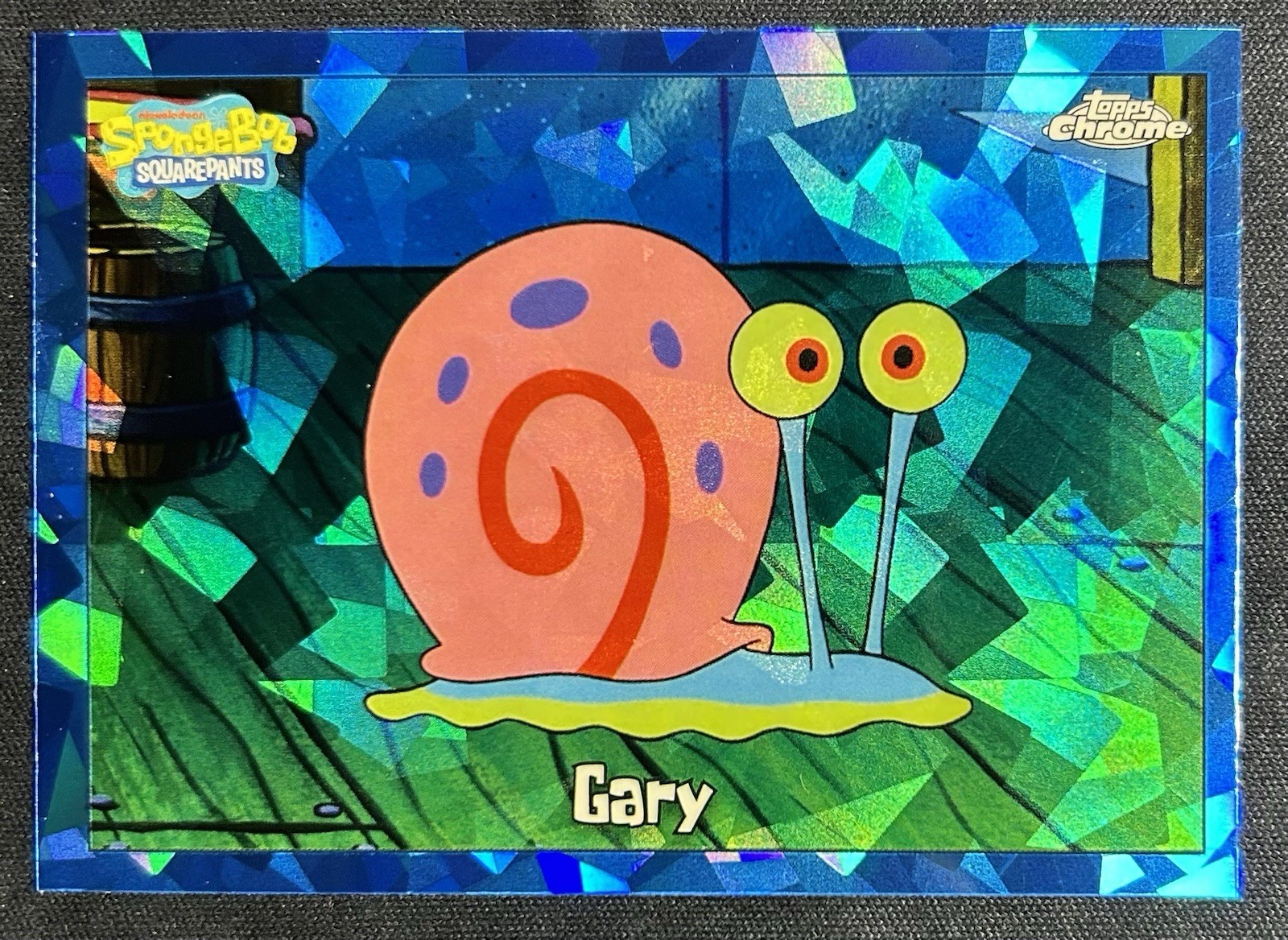 Gary 2025 Topps Chrome SpongeBob SquarePants #26 Sapphire Base Refractor