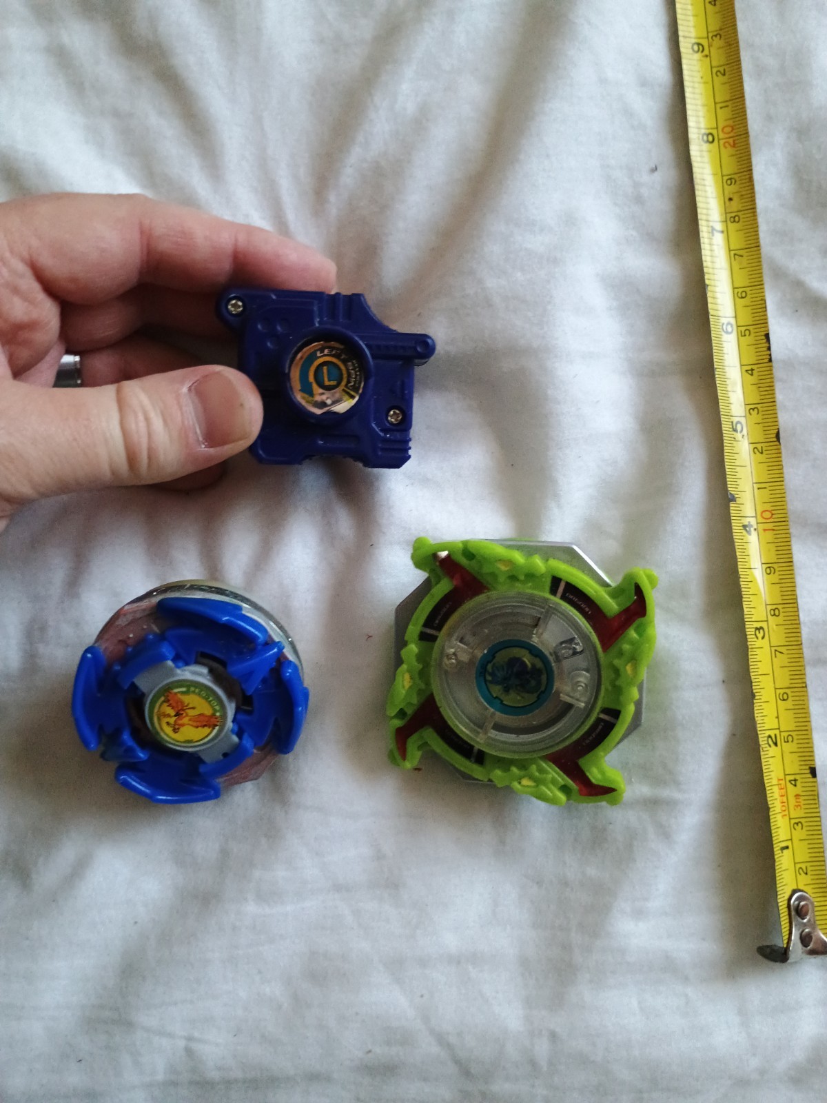 Vintage Beyblade Job Lot - Original 2000s Plastic Gen Hasbro Launchers & Spares