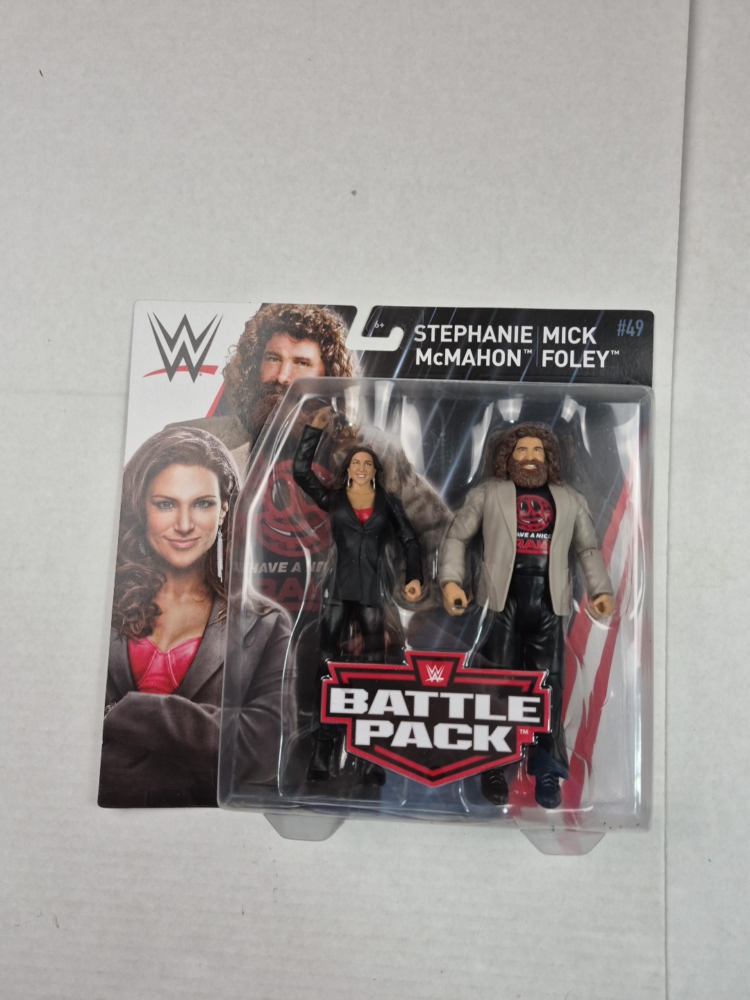 WWE Battle Pack Stephanie McMahon & Mick Foley action figure grezze Wwf Tna Nxt