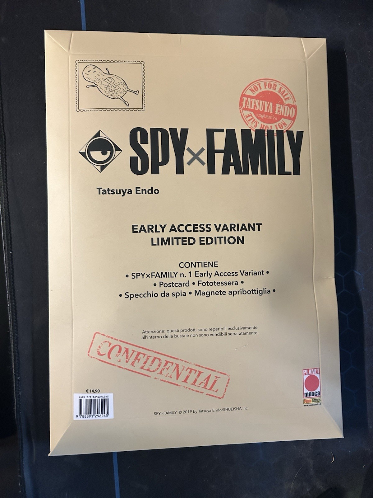 Spy x Family n. 1 Tatsuya Endo Planet Manga Early Access Variant Ed. Limitata